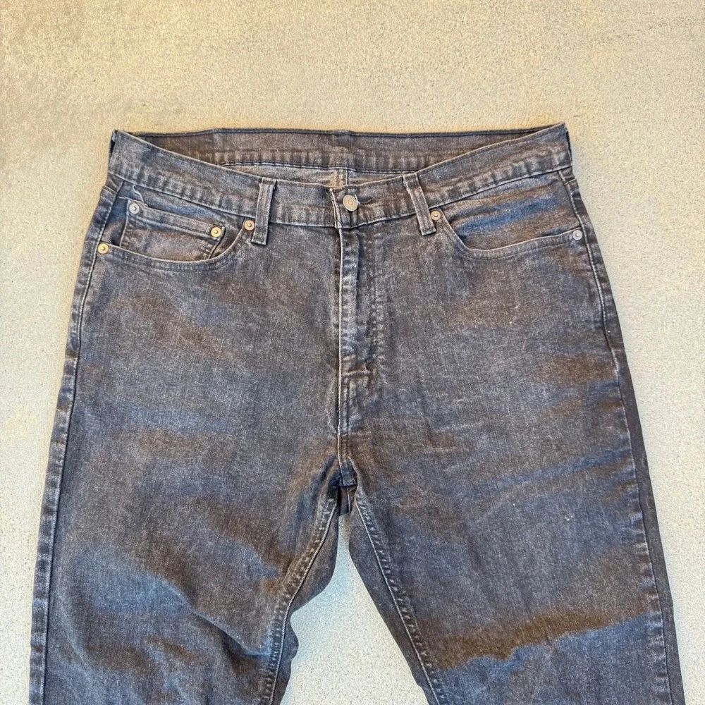 Levi's 541 Athletic Taper Jeans Mens 36x30 Washed Black Denim Pants
